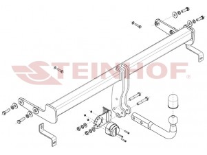 Фаркоп для Hyundai Tucson рестайл 2018-2021, Kia Sportage рестайл (также GT Line) 2018-2022 условно-съемное крепление шара №K-083